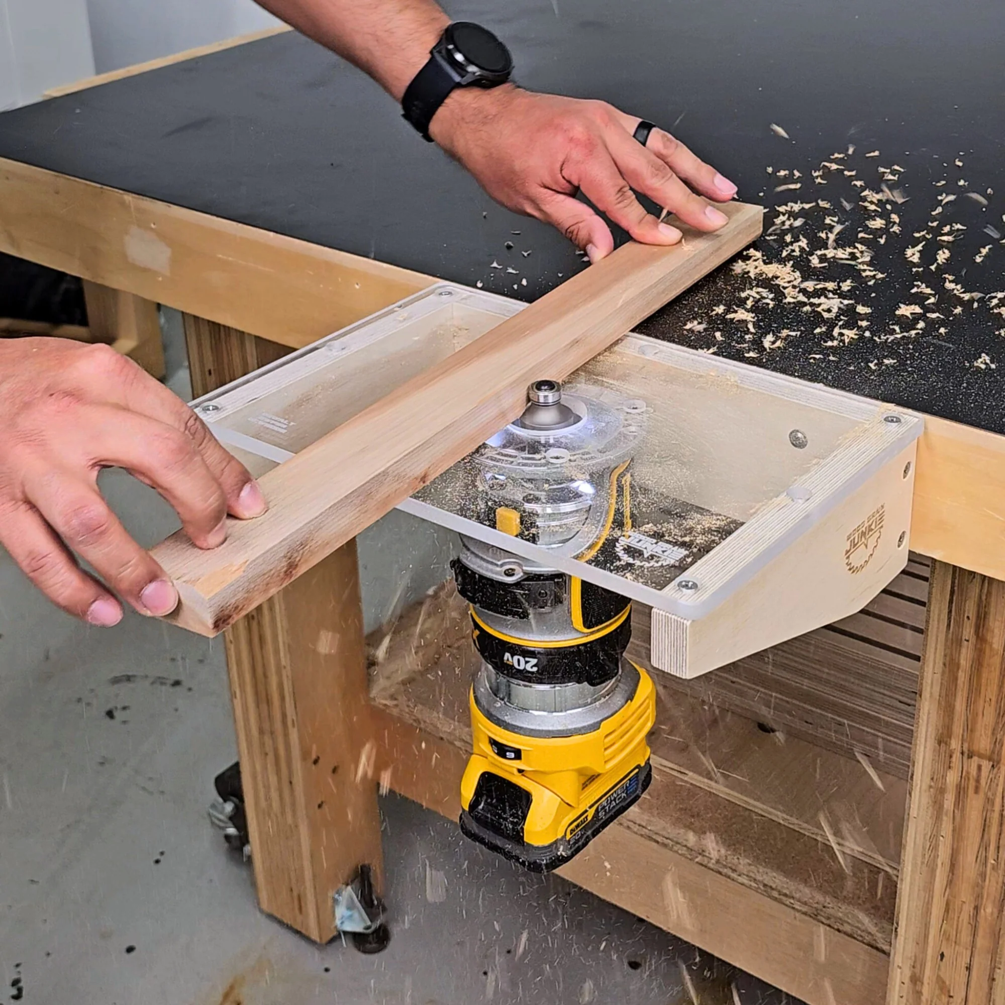 Baltic Birch Mounting Bracket for Trim Router Table Plate - Image 3