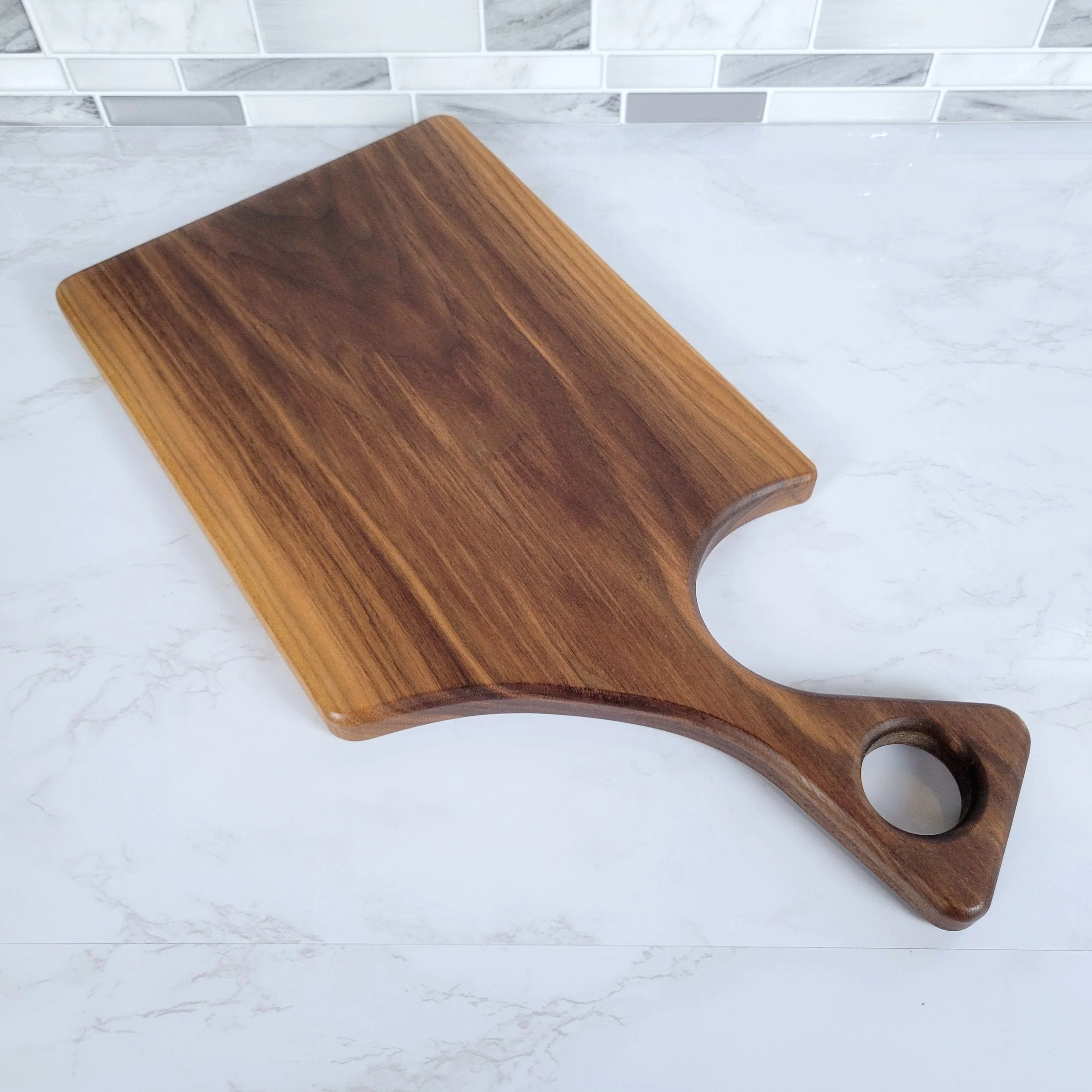 Black Walnut Charcuterie Board with a Modern Handle - Image 5