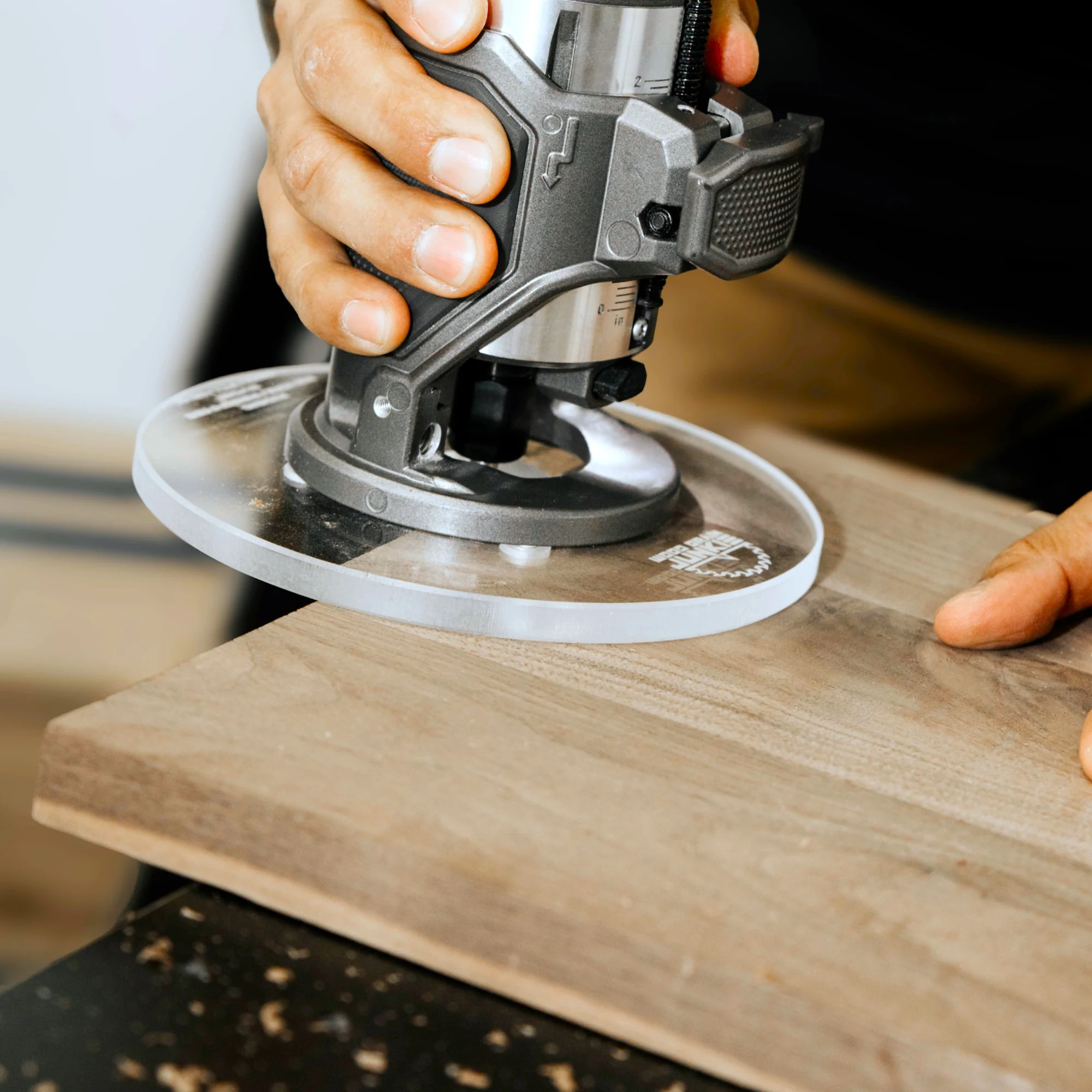 TrimFit Pro® 6 inch ROUND Router Base Plate for Ridgid and Ryobi - Image 3
