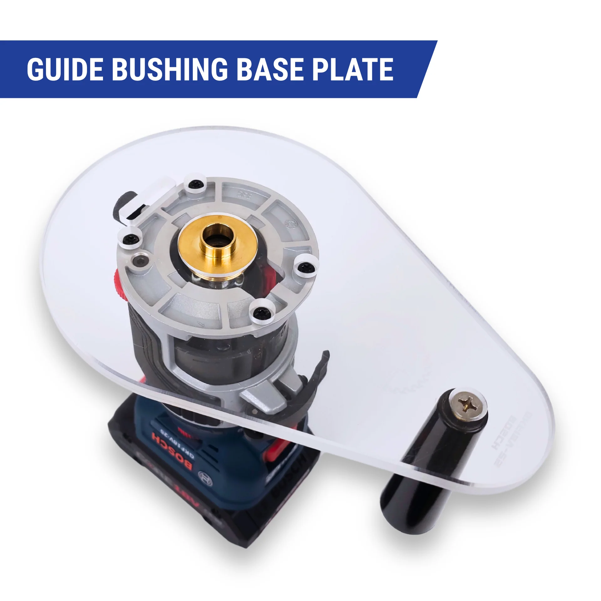 TrimFit Pro® SINGLE GRIP Router Base Plate for Bosch Colt GKF18V-25 - Image 6