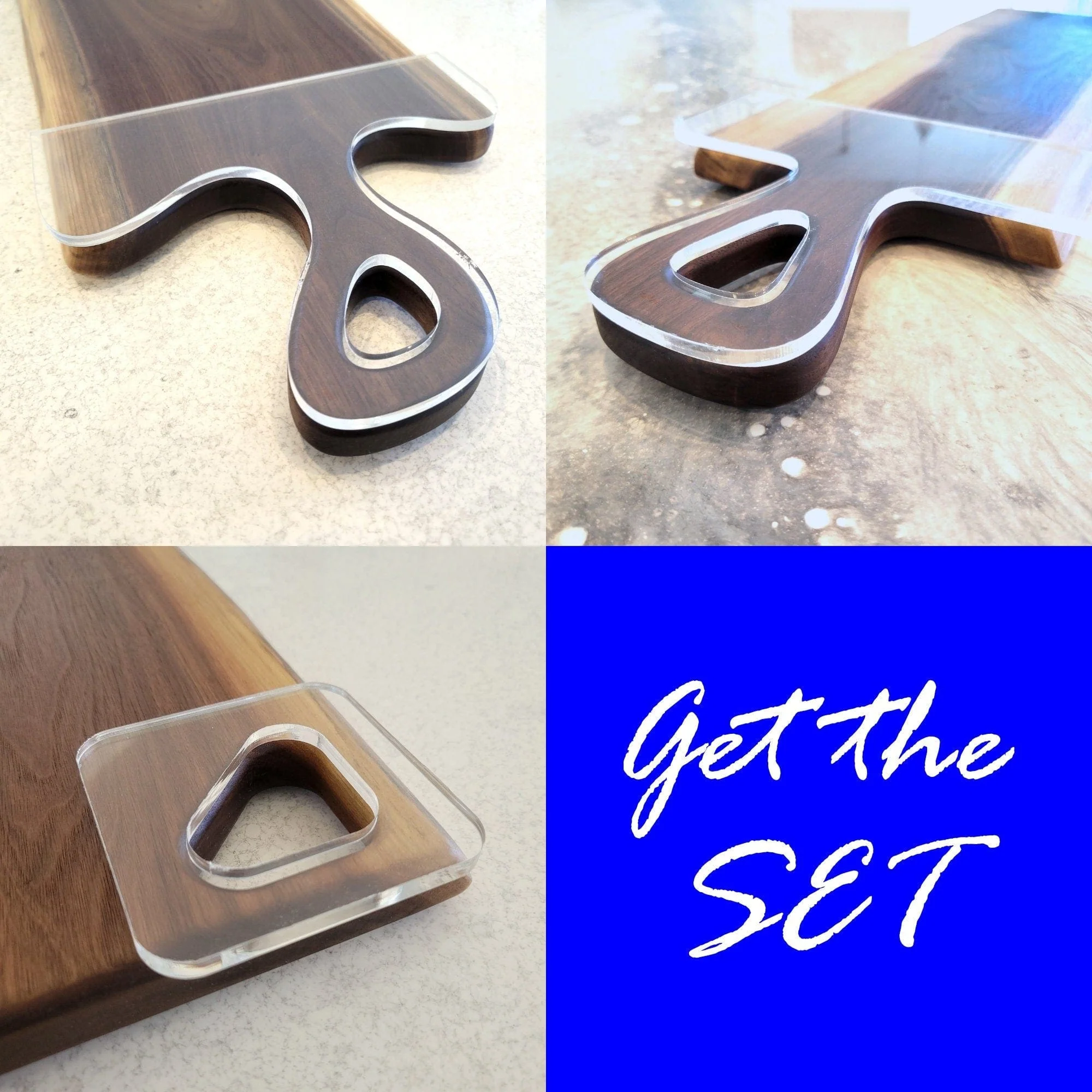 Organic Charcuterie Board Handle Acrylic Router Template - Image 9
