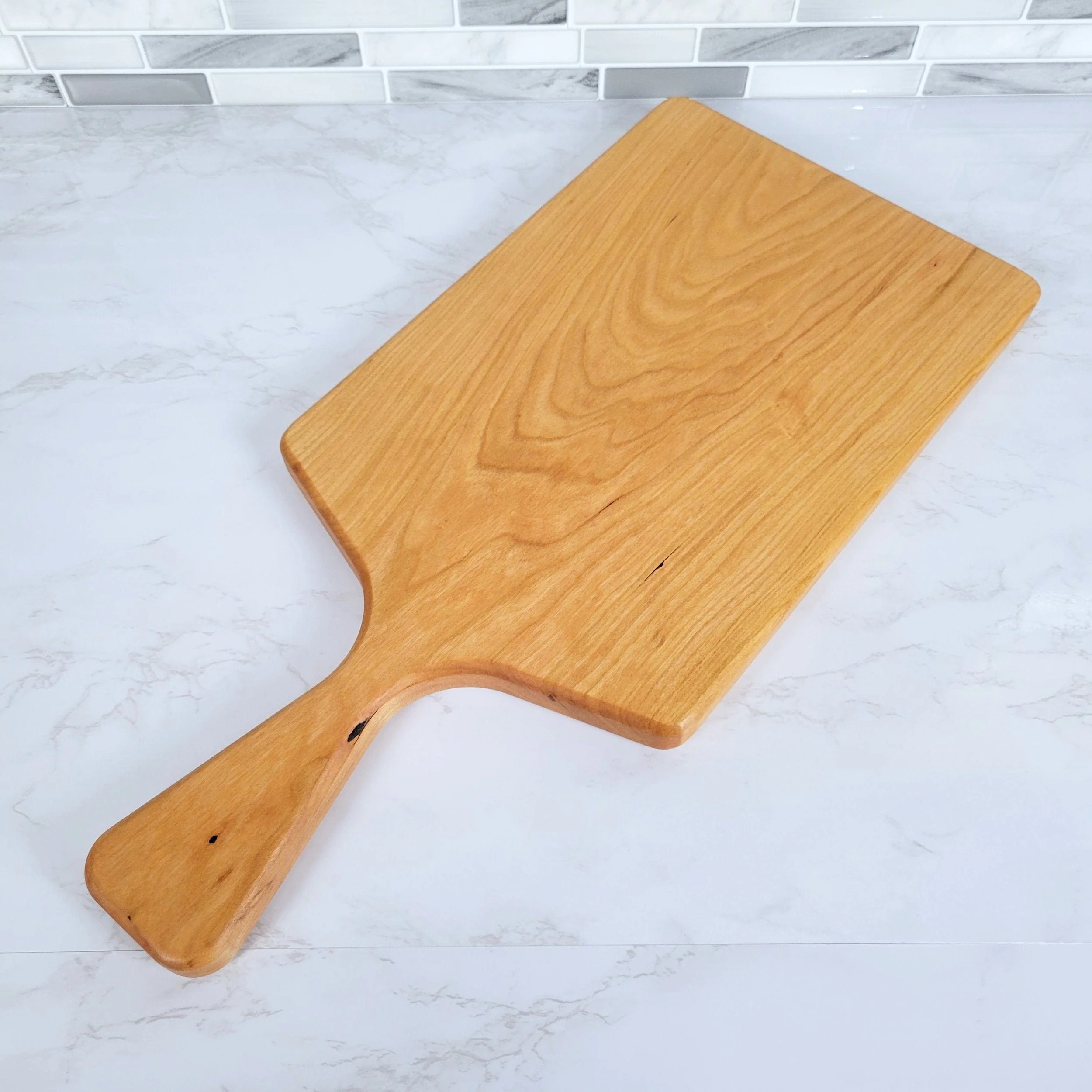 Cherry Charcuterie Board with a Sleek Modern Handle - Image 4