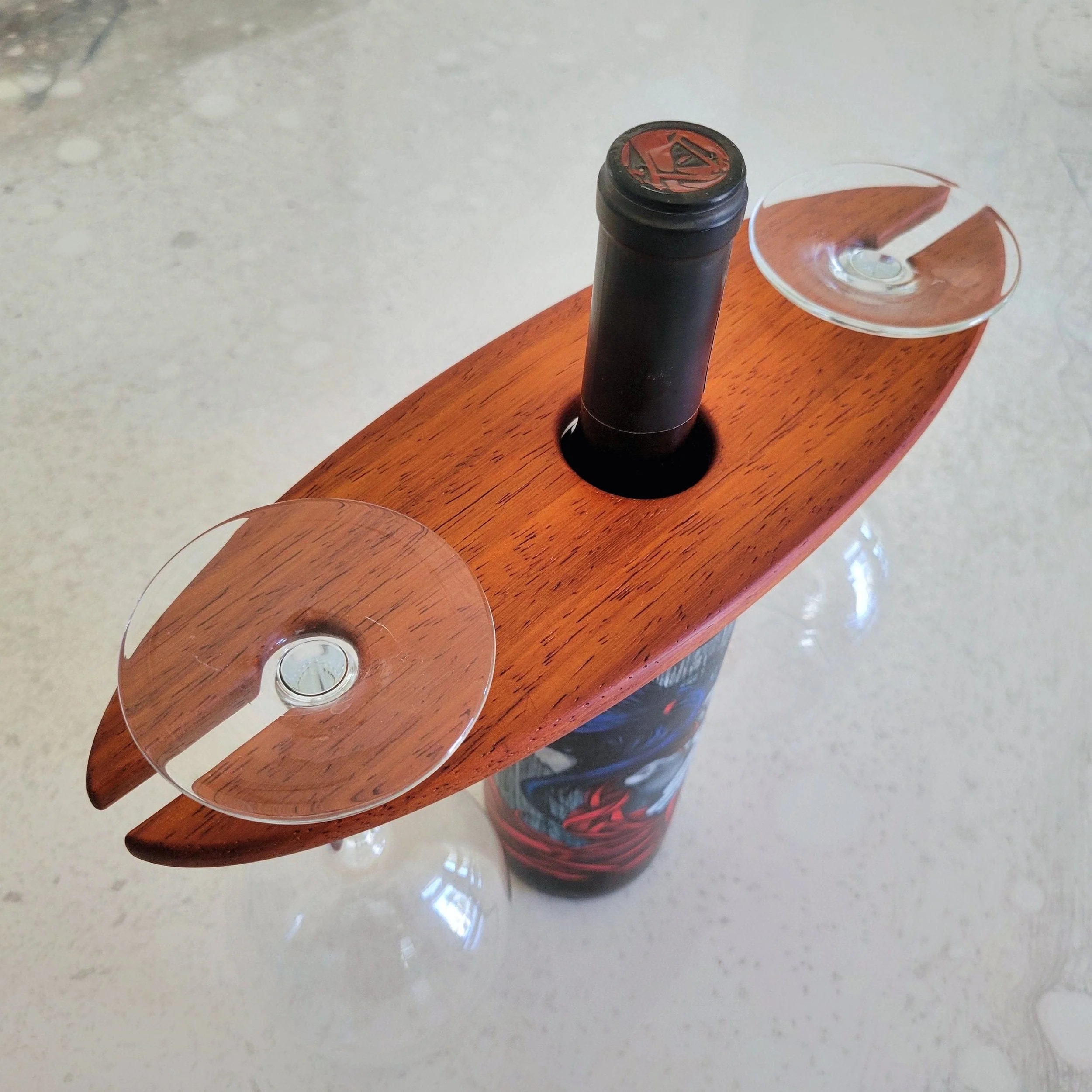 Classy Wine Caddy Acrylic Router Template - Image 6