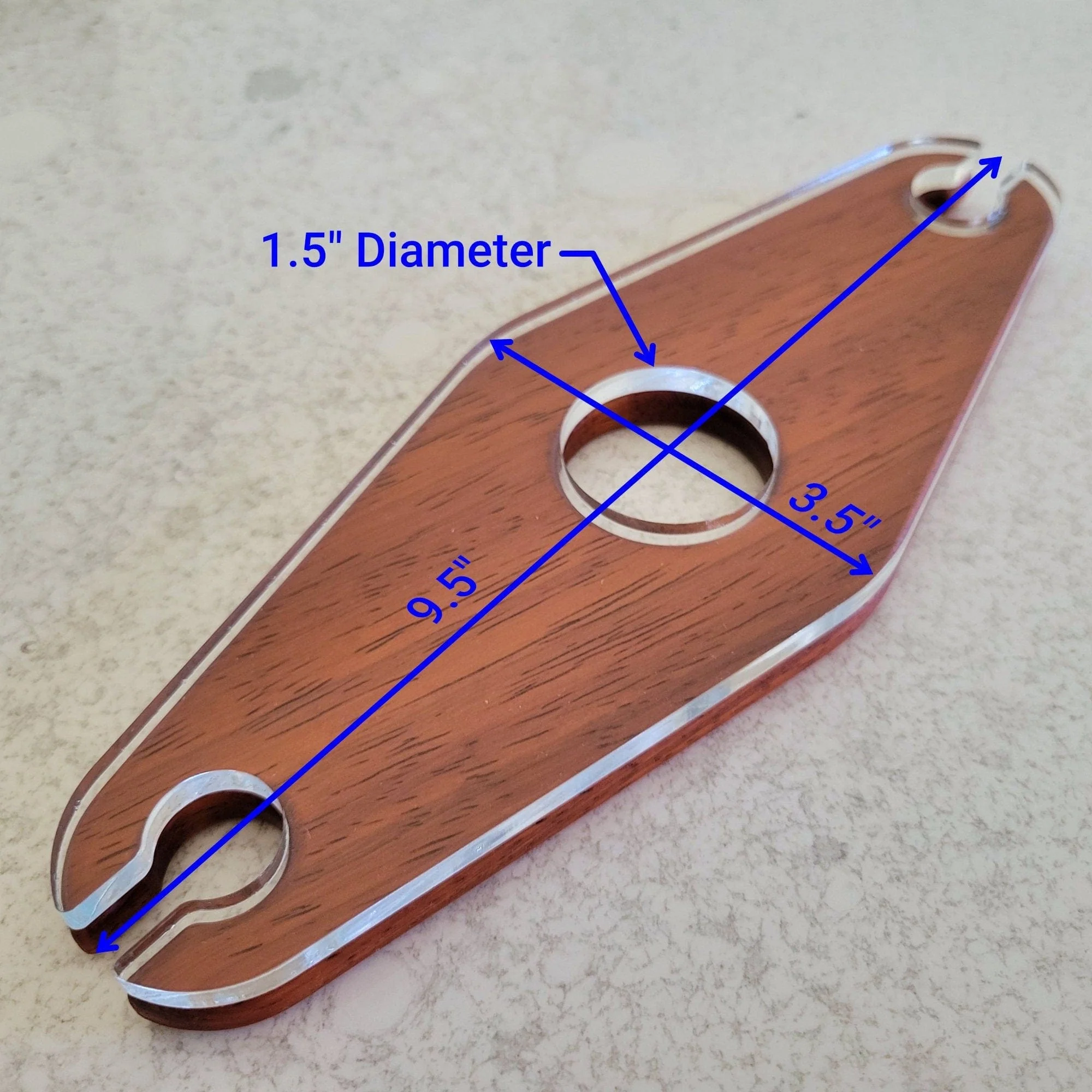 Compact Wine Caddy Acrylic Router Template - Image 2