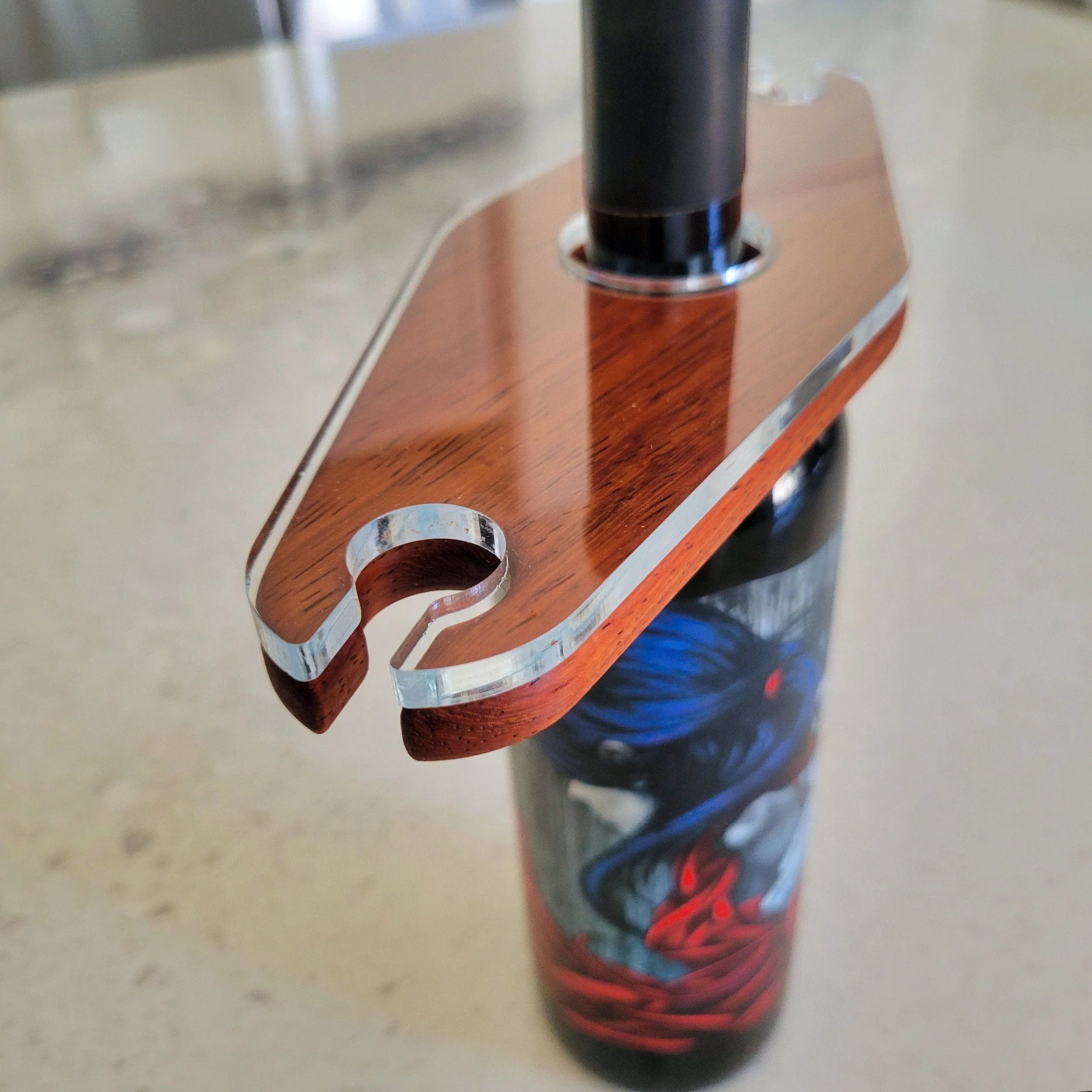 Compact Wine Caddy Acrylic Router Template - Image 3
