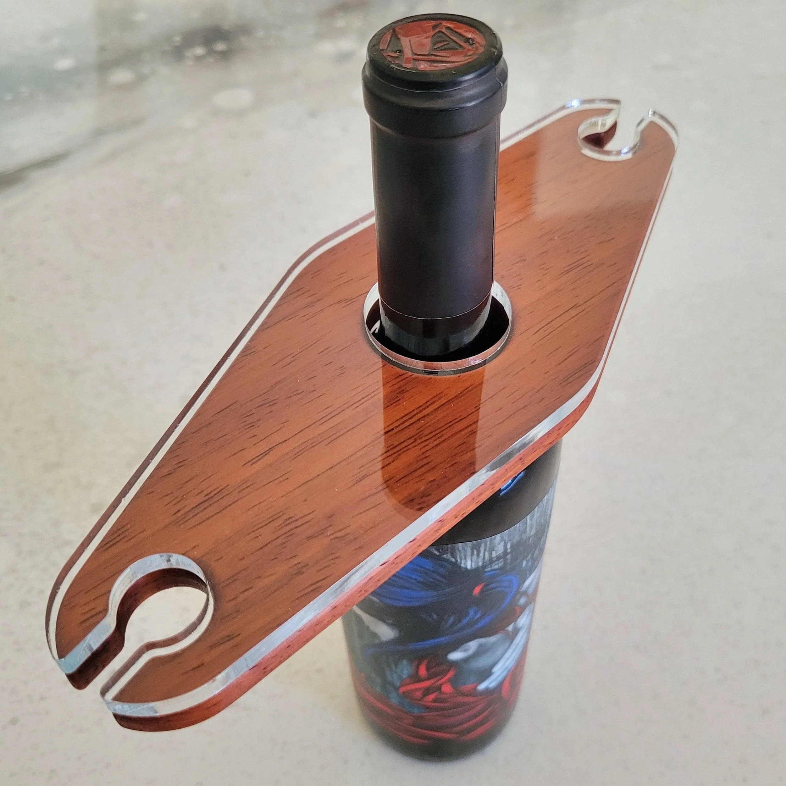 Compact Wine Caddy Acrylic Router Template - Image 5