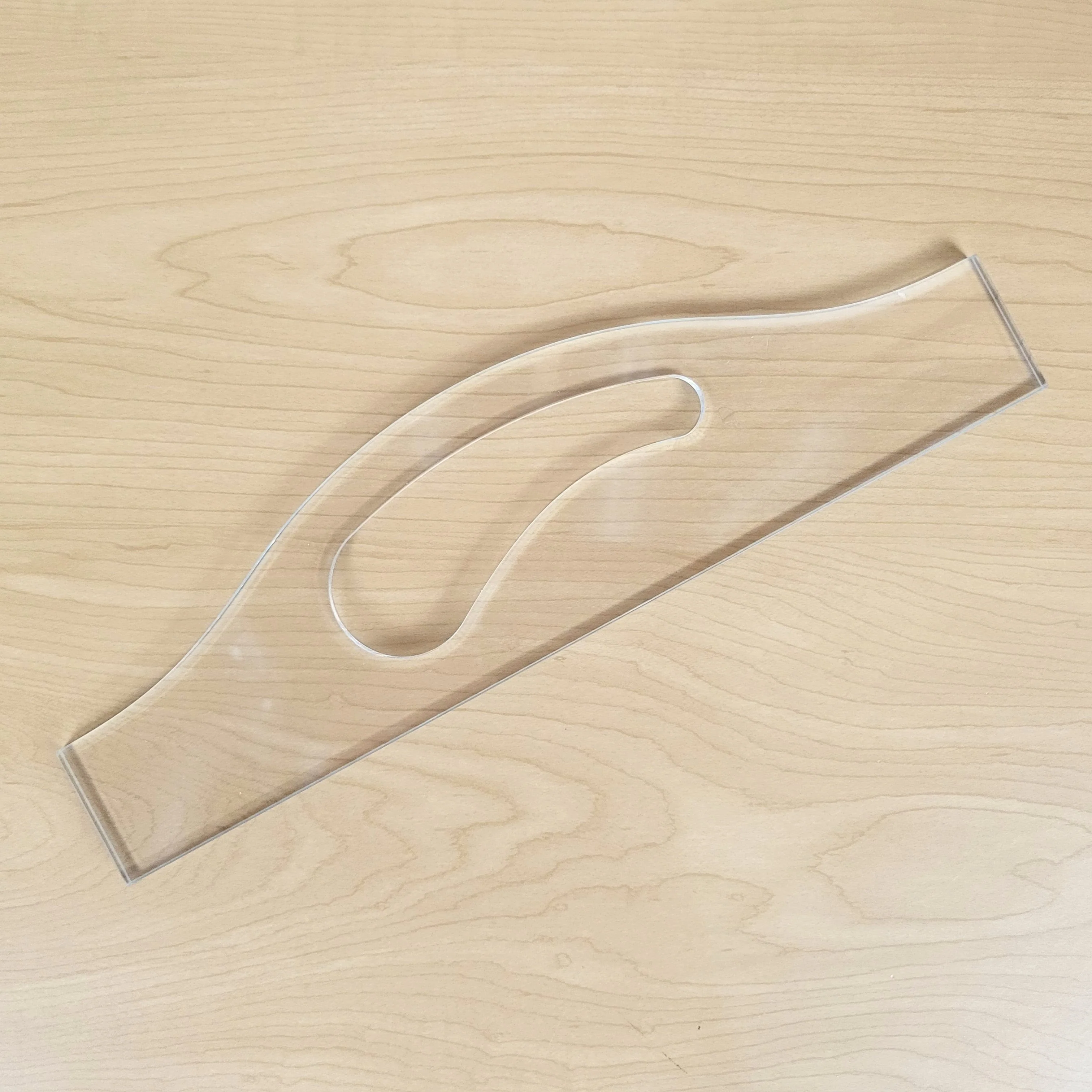 Curves Charcuterie Board Handle Acrylic Router Template - Image 4