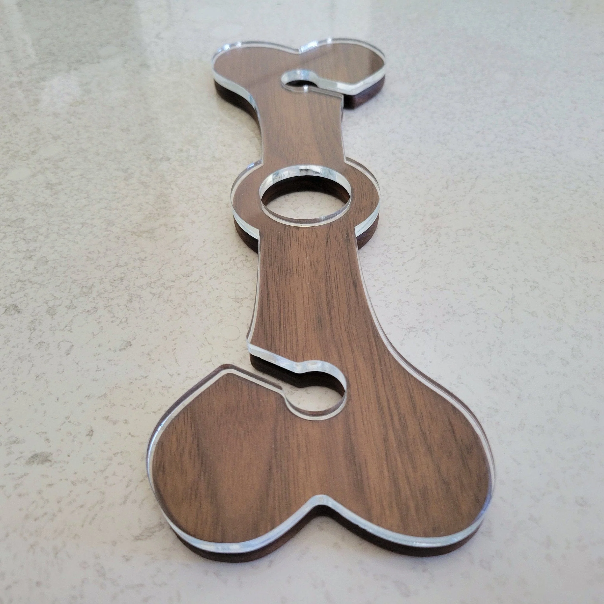 Dog Bone Wine Caddy Acrylic Router Template - Image 4
