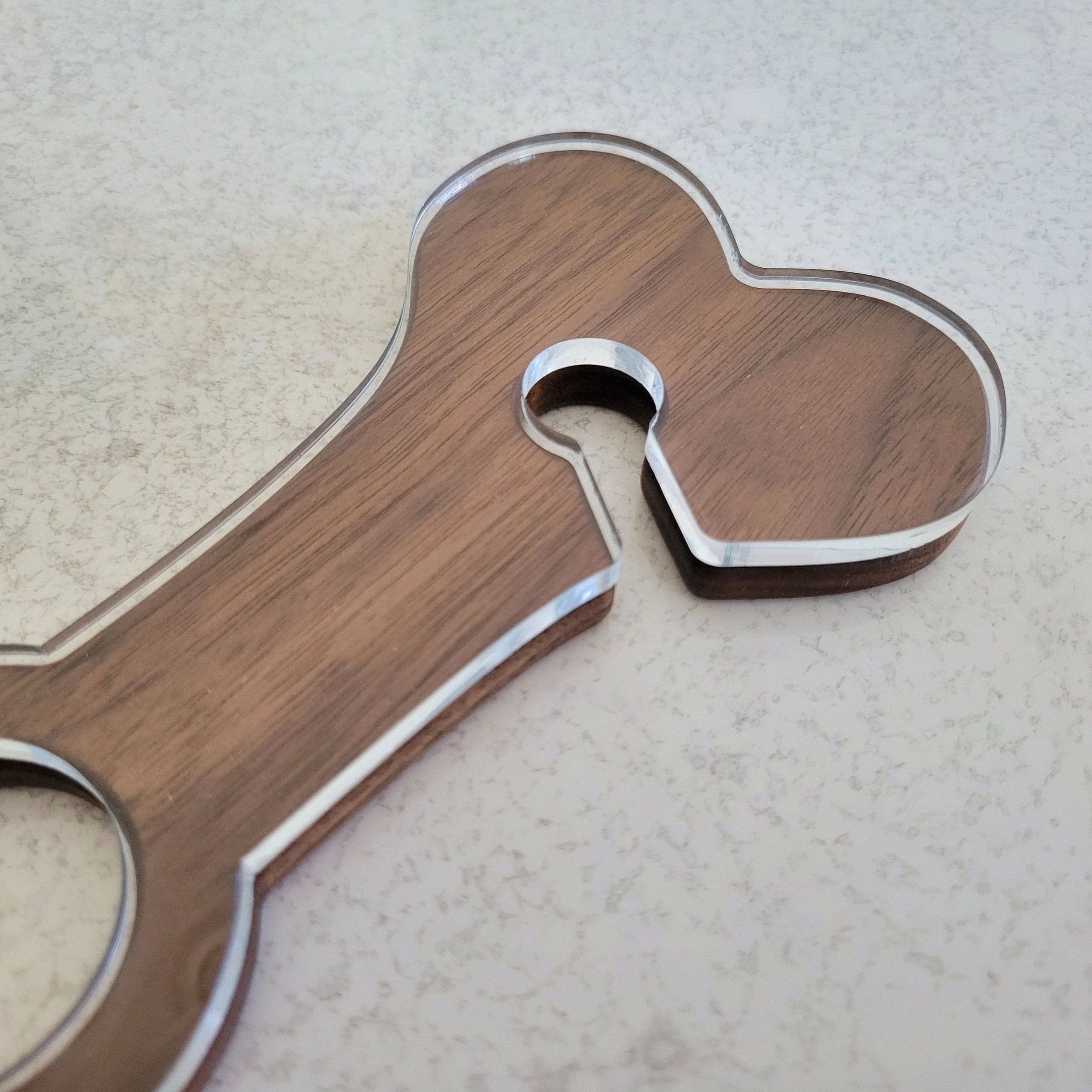Dog Bone Wine Caddy Acrylic Router Template - Image 5