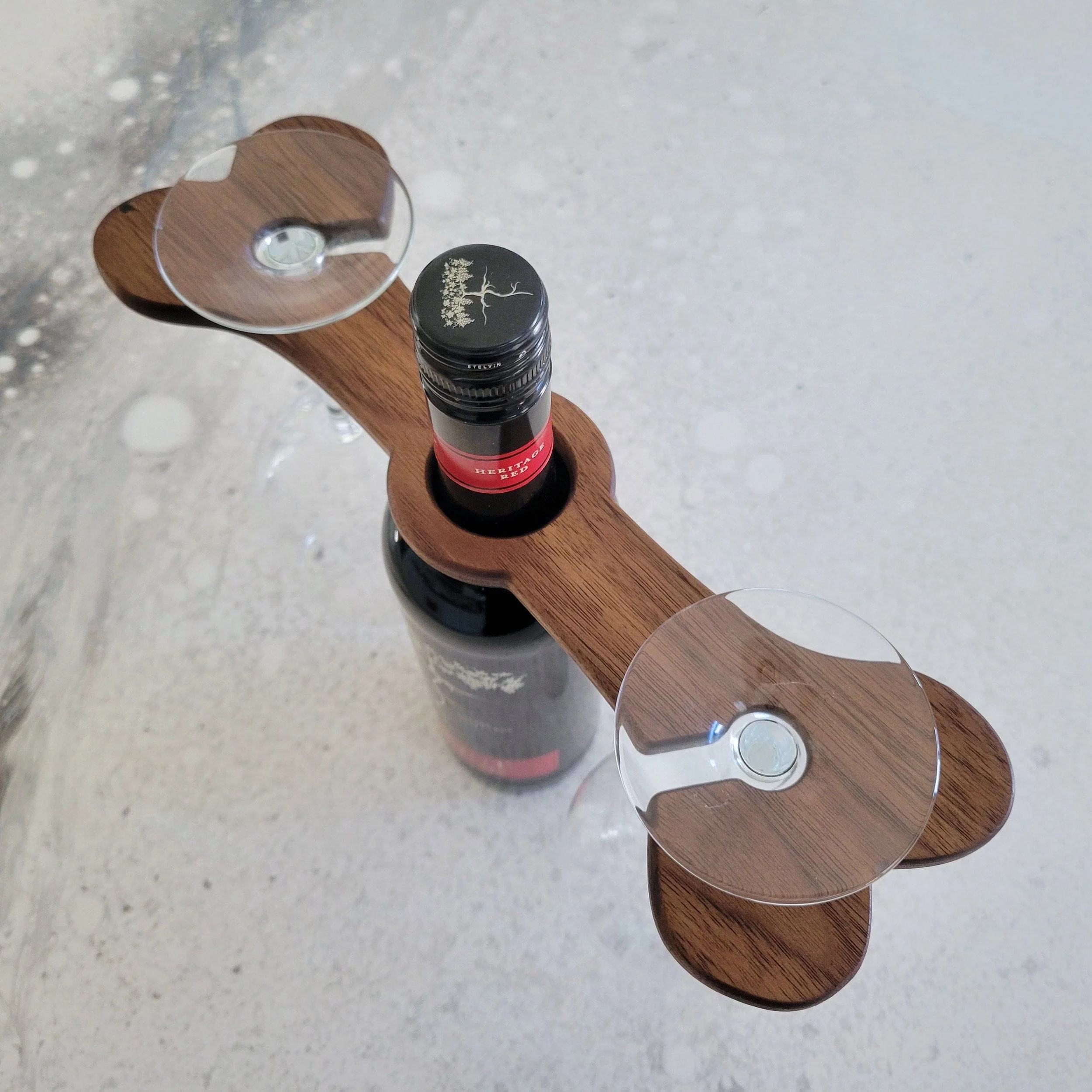 Dog Bone Wine Caddy Acrylic Router Template - Image 8