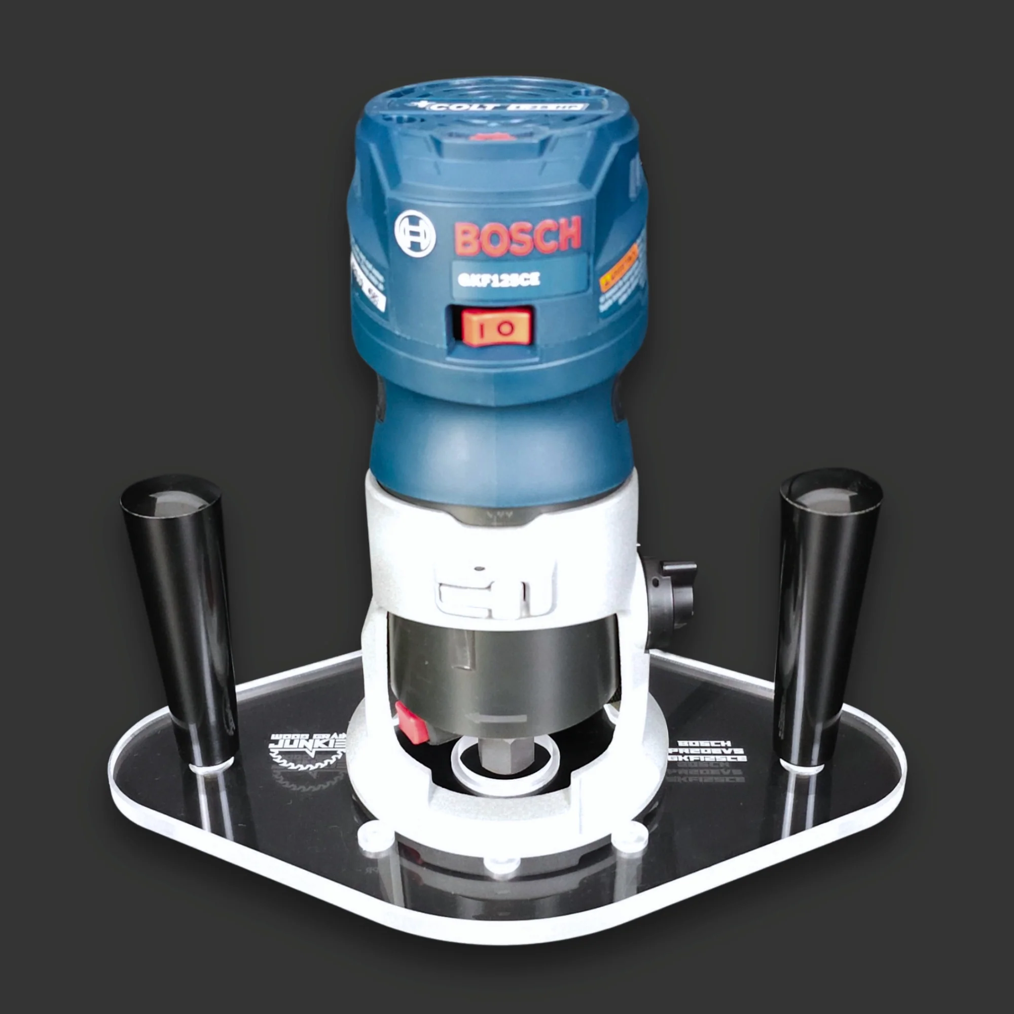 TrimFit Pro® DUAL GRIP Router Base Plate for Bosch Colt PR20EVS and GKF125CE - Image 3