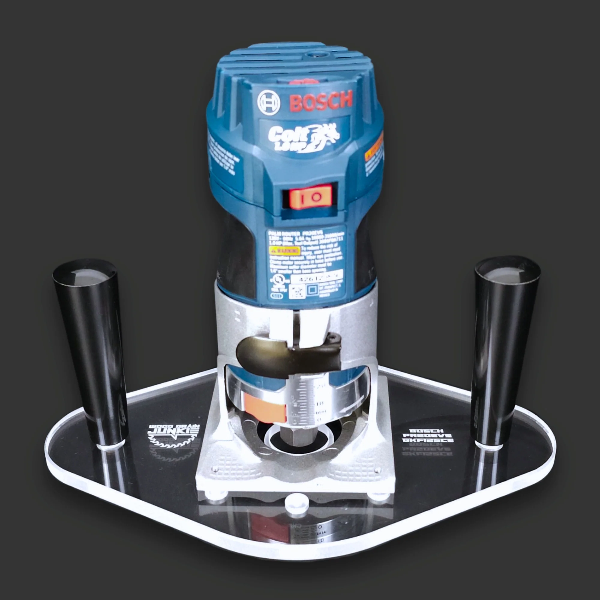 TrimFit Pro® DUAL GRIP Router Base Plate for Bosch Colt PR20EVS and GKF125CE - Image 4