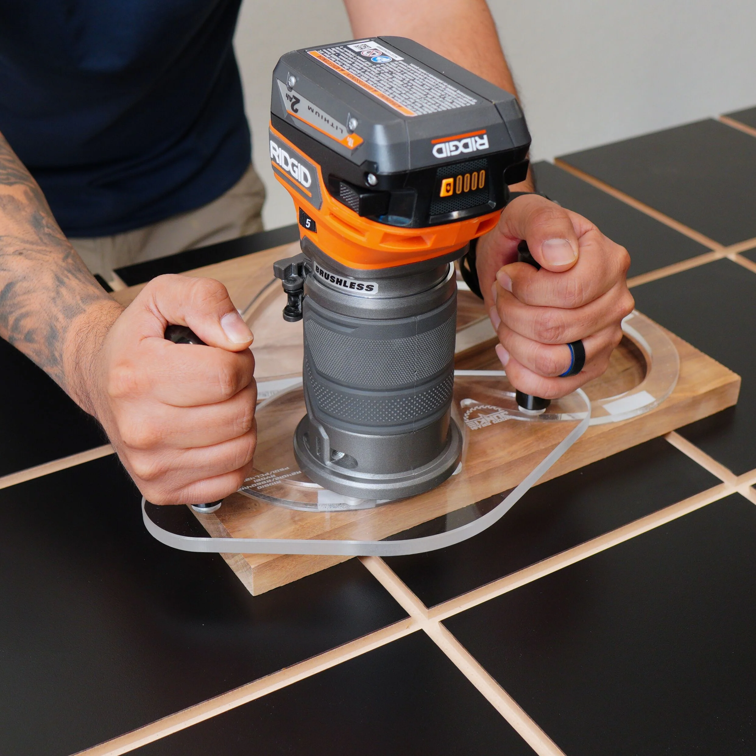 TrimFit Pro® DUAL GRIP Router Base Plate for Ridgid and Ryobi - Image 3