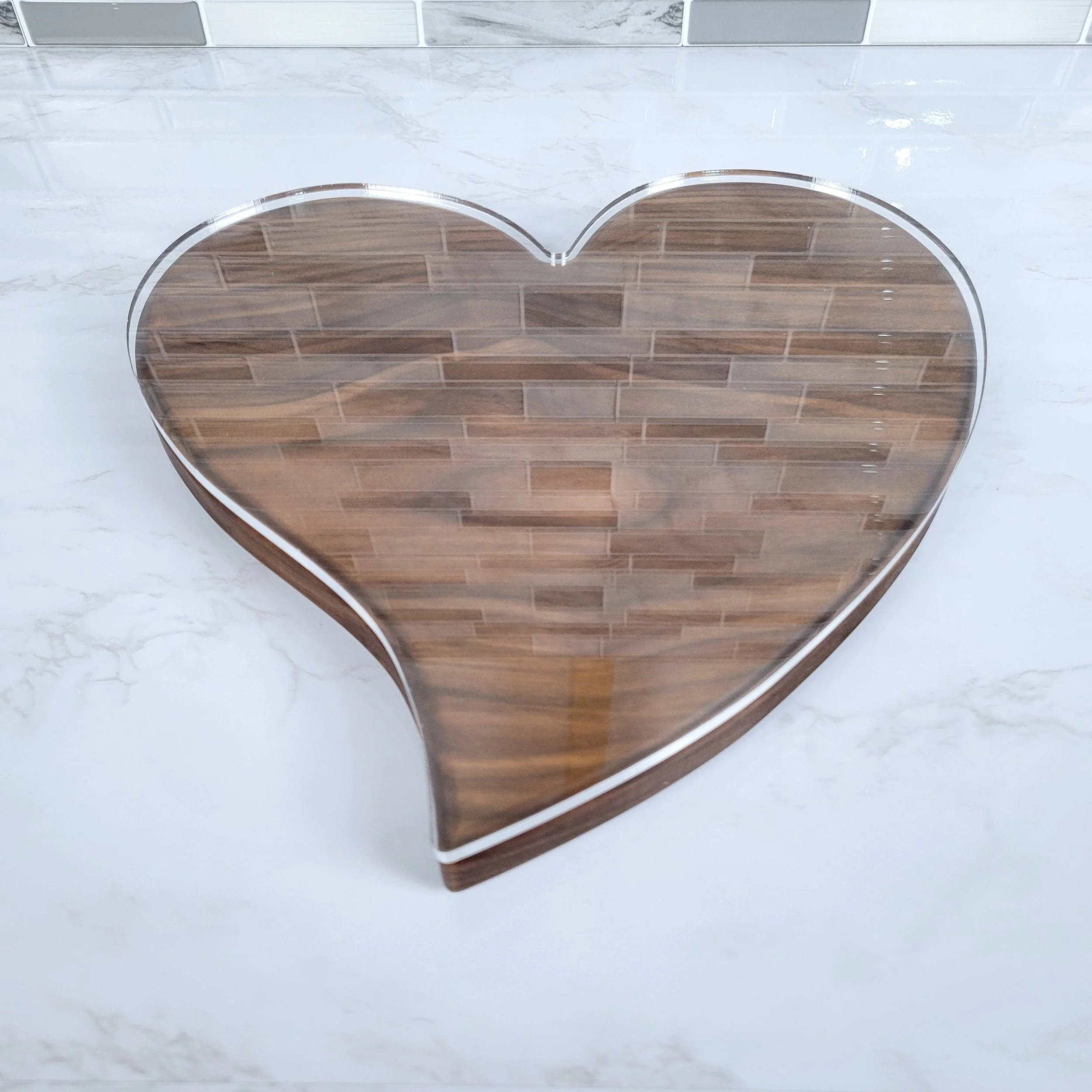 Heart Shape Cutting Board Acrylic Router Template - Image 4