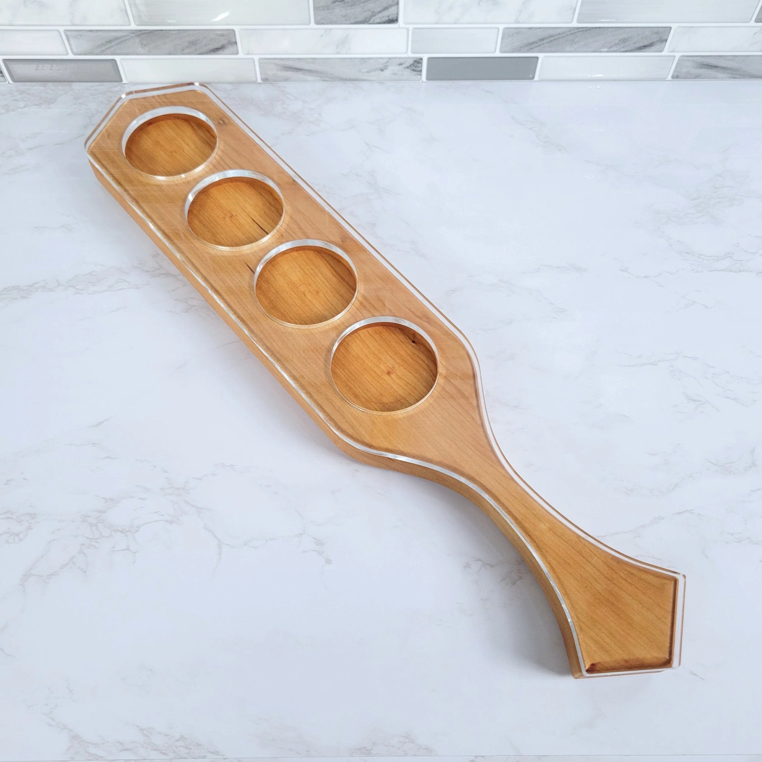Necktie Beer Flight Acrylic Router Template - Image 2