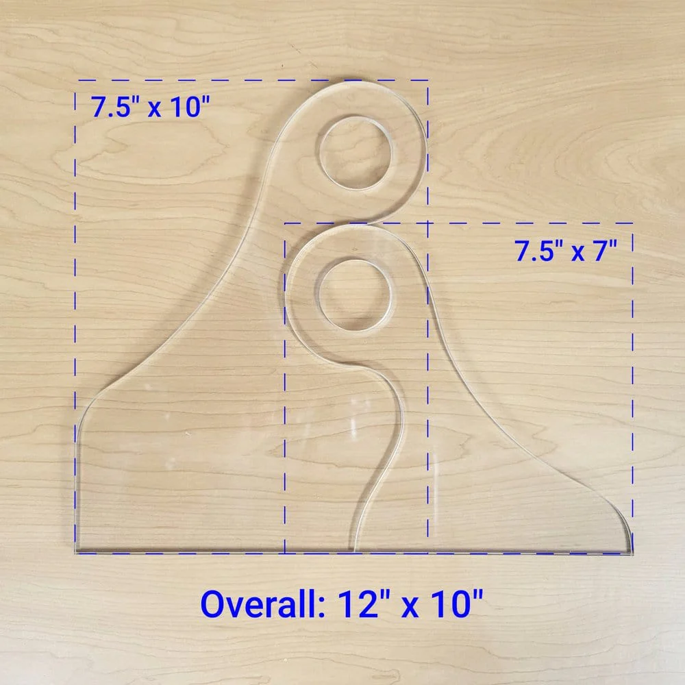 Nesting Charcuterie Board Handle Router Template Set - Image 4