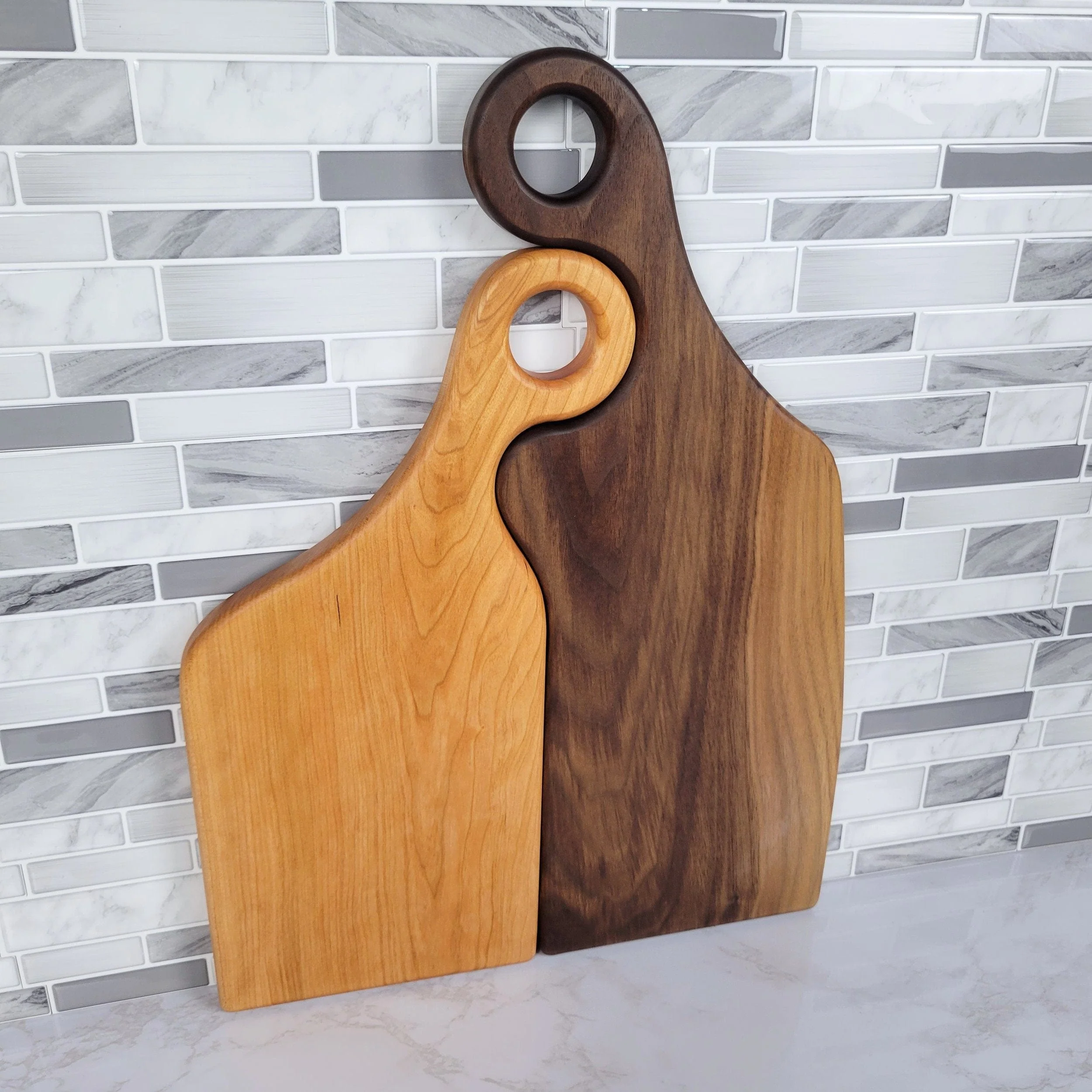 Nesting Charcuterie Board Set - Black Walnut and Cherry - Image 6