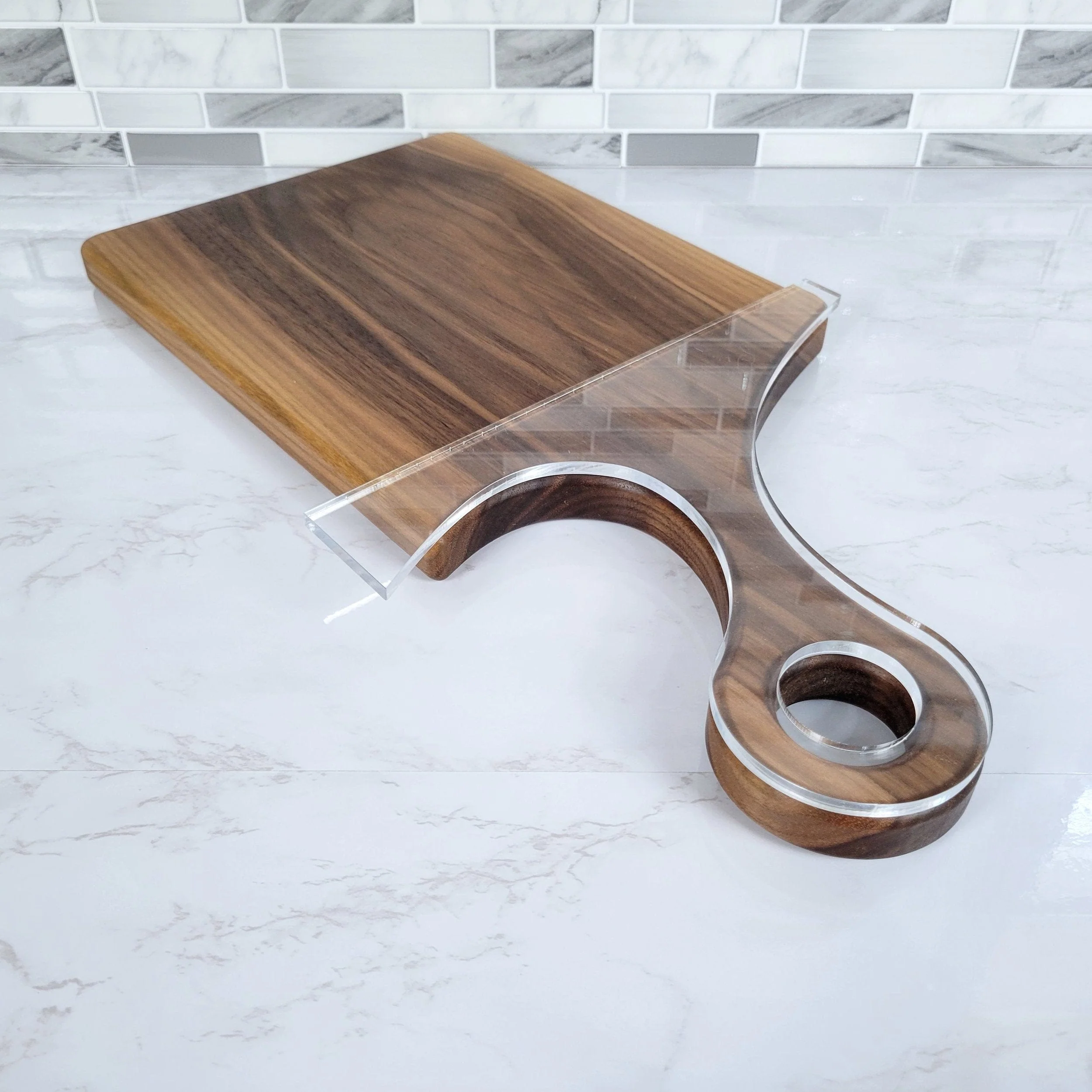 Roundabout Charcuterie Board Handle Acrylic Router Template - Image 2