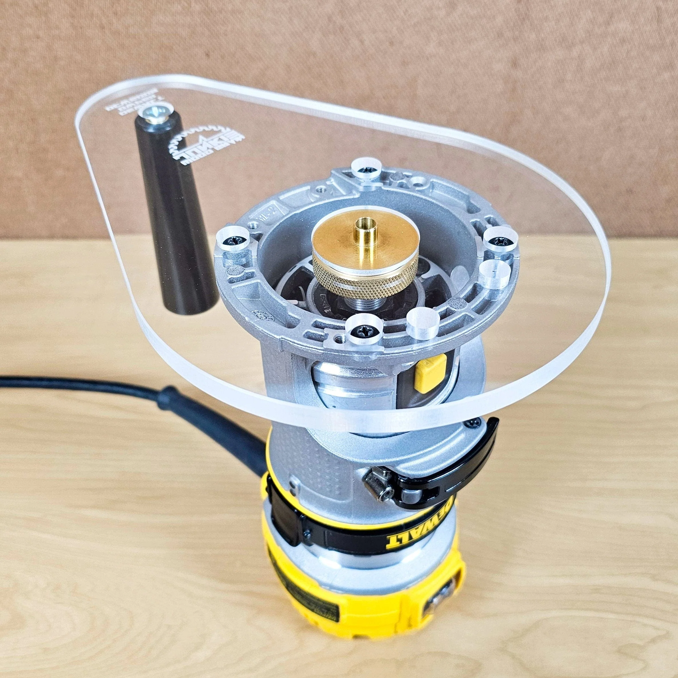TrimFit Pro® SINGLE GRIP Router Base Plate for DeWalt DWP611 and DCW600B - Image 7