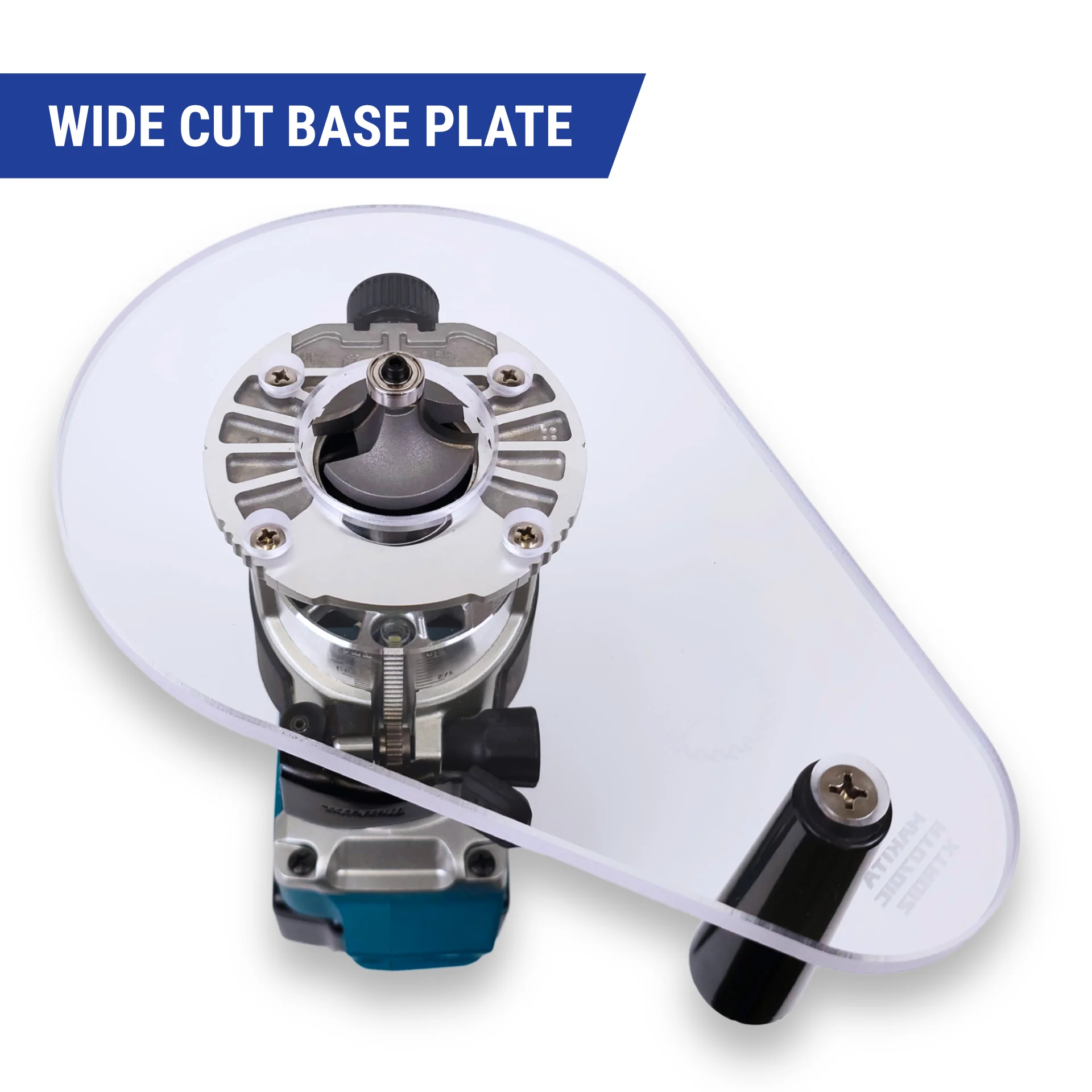 TrimFit Pro® SINGLE GRIP Router Base Plate for Makita RT0701C and XTR01Z - Image 6