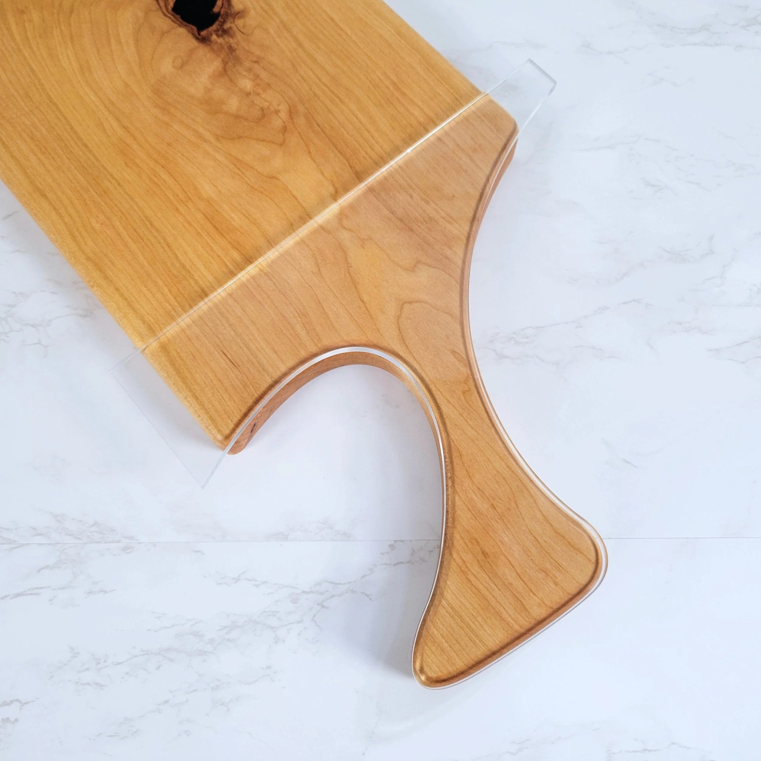 Skinny Modern Charcuterie Board Handle Acrylic Router Template - Image 3