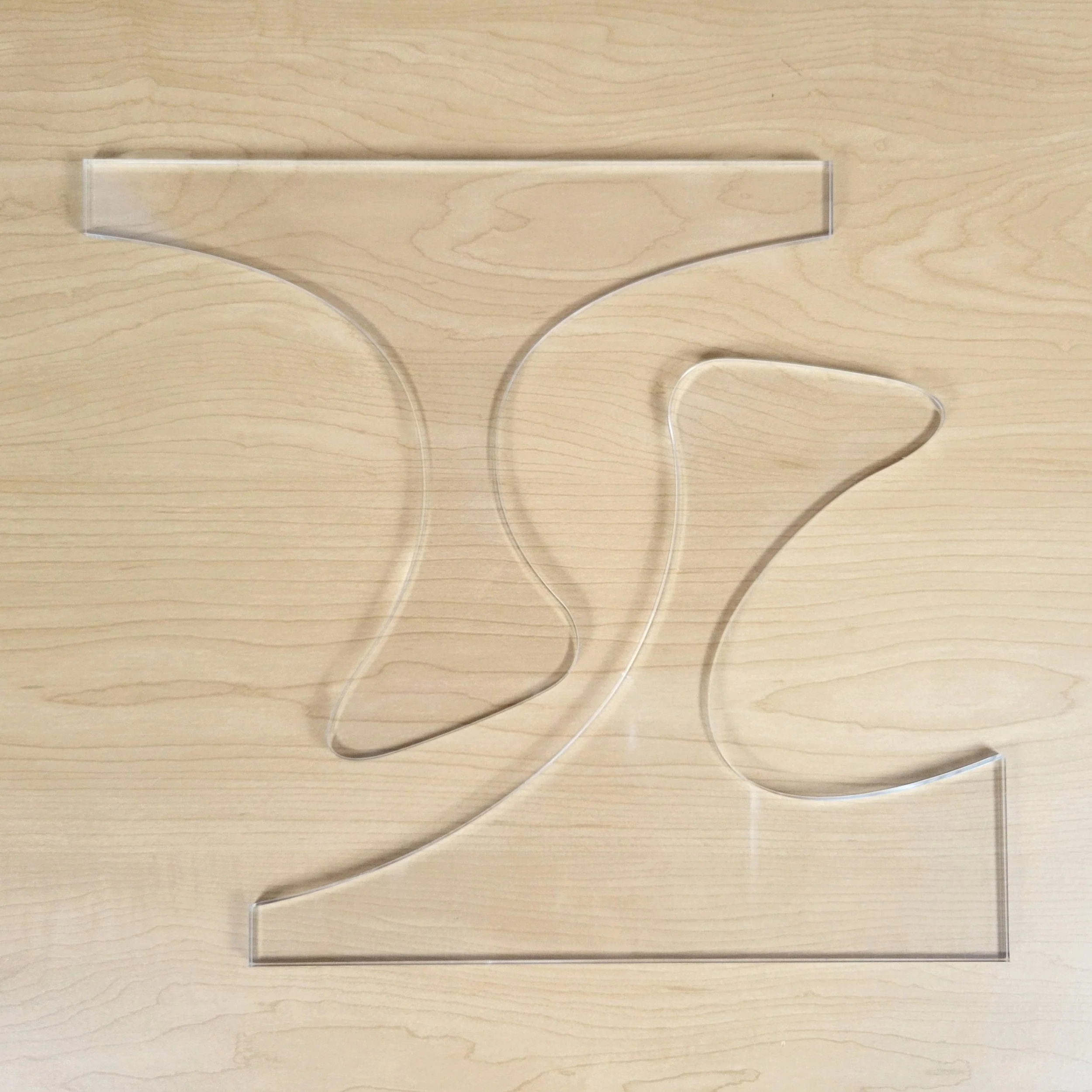 Skinny Modern Charcuterie Board Handle Acrylic Router Template - Image 6
