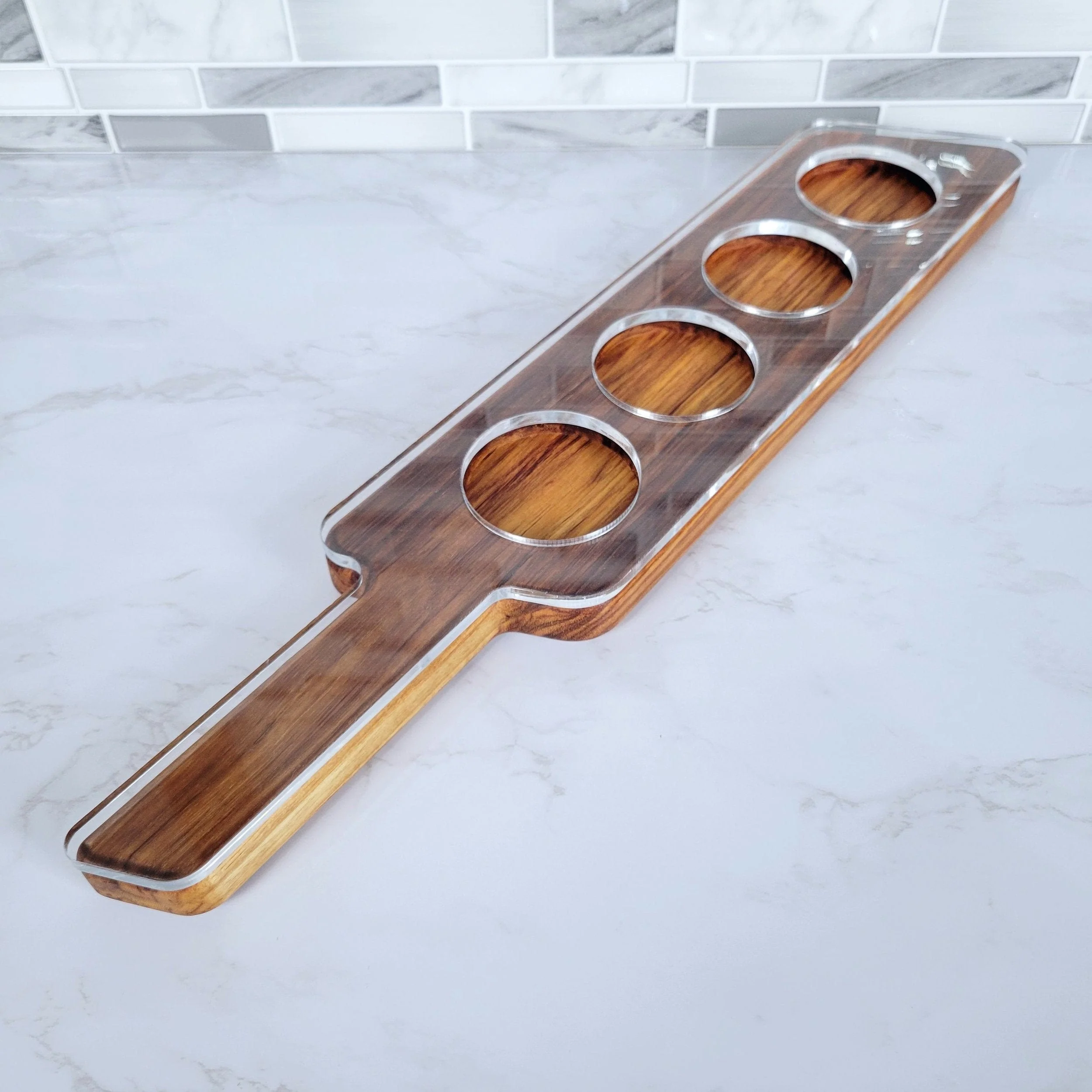 Straight Beer Flight Acrylic Router Template