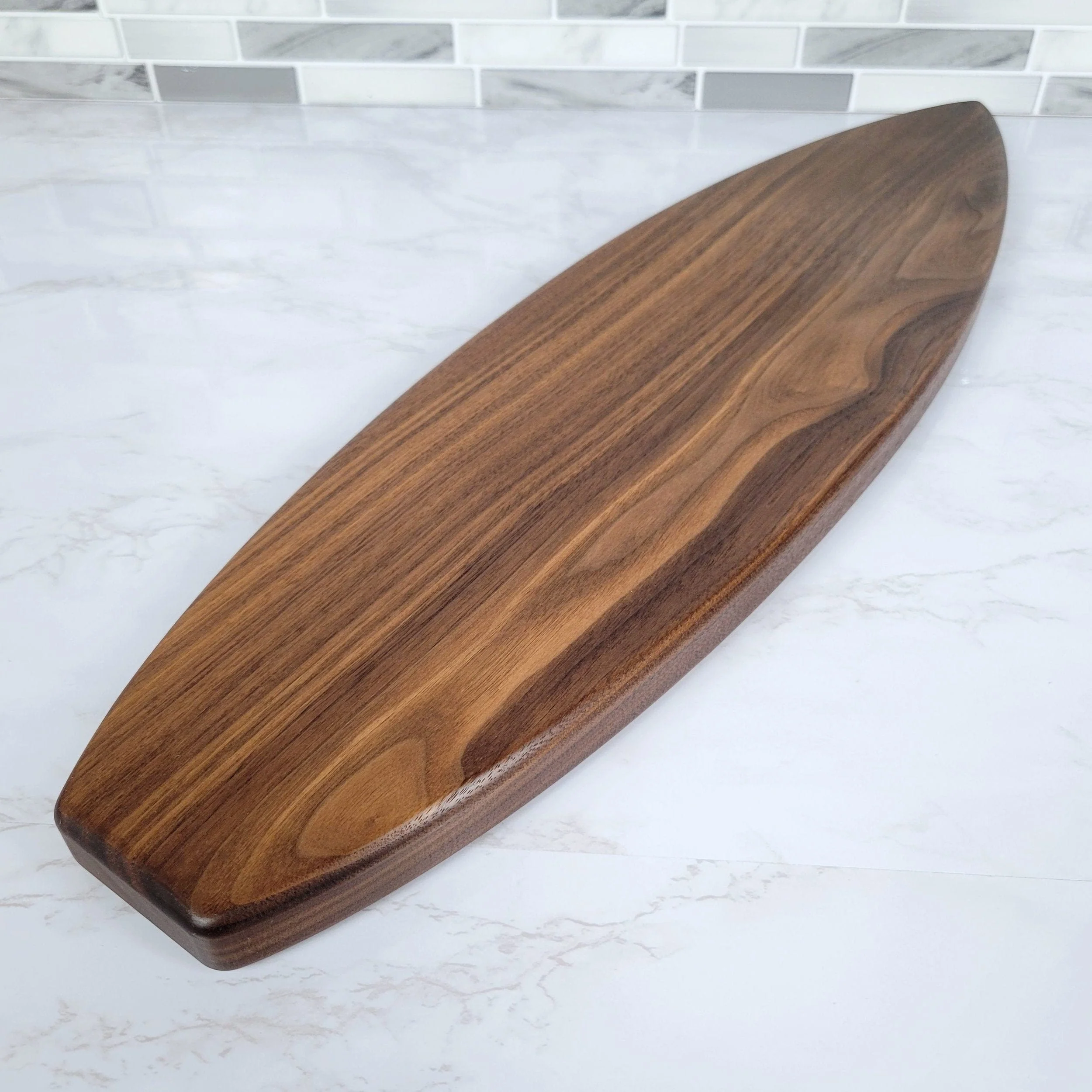 Surfboard Charcuterie Board | Black Walnut - Image 5