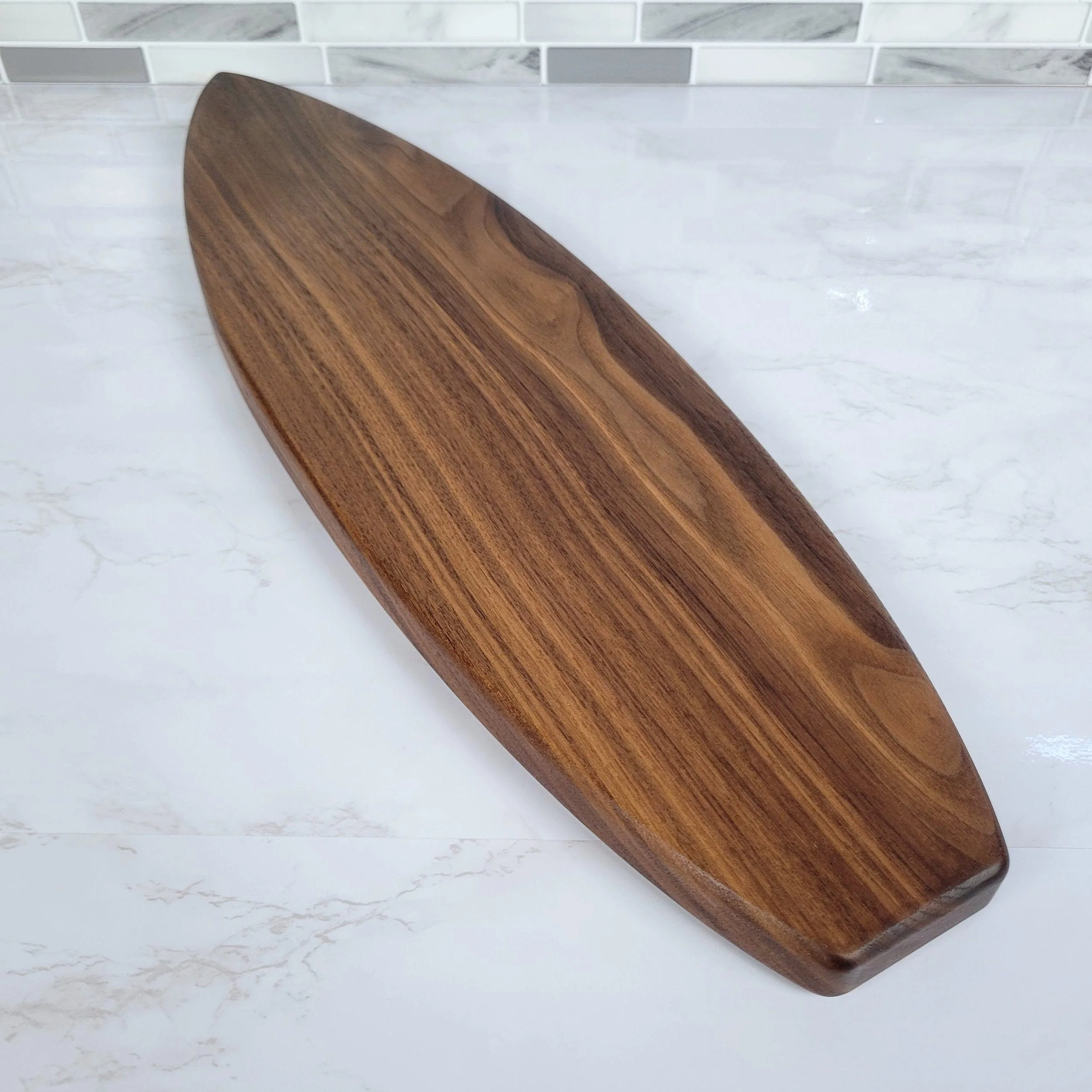 Surfboard Charcuterie Board | Black Walnut - Image 6