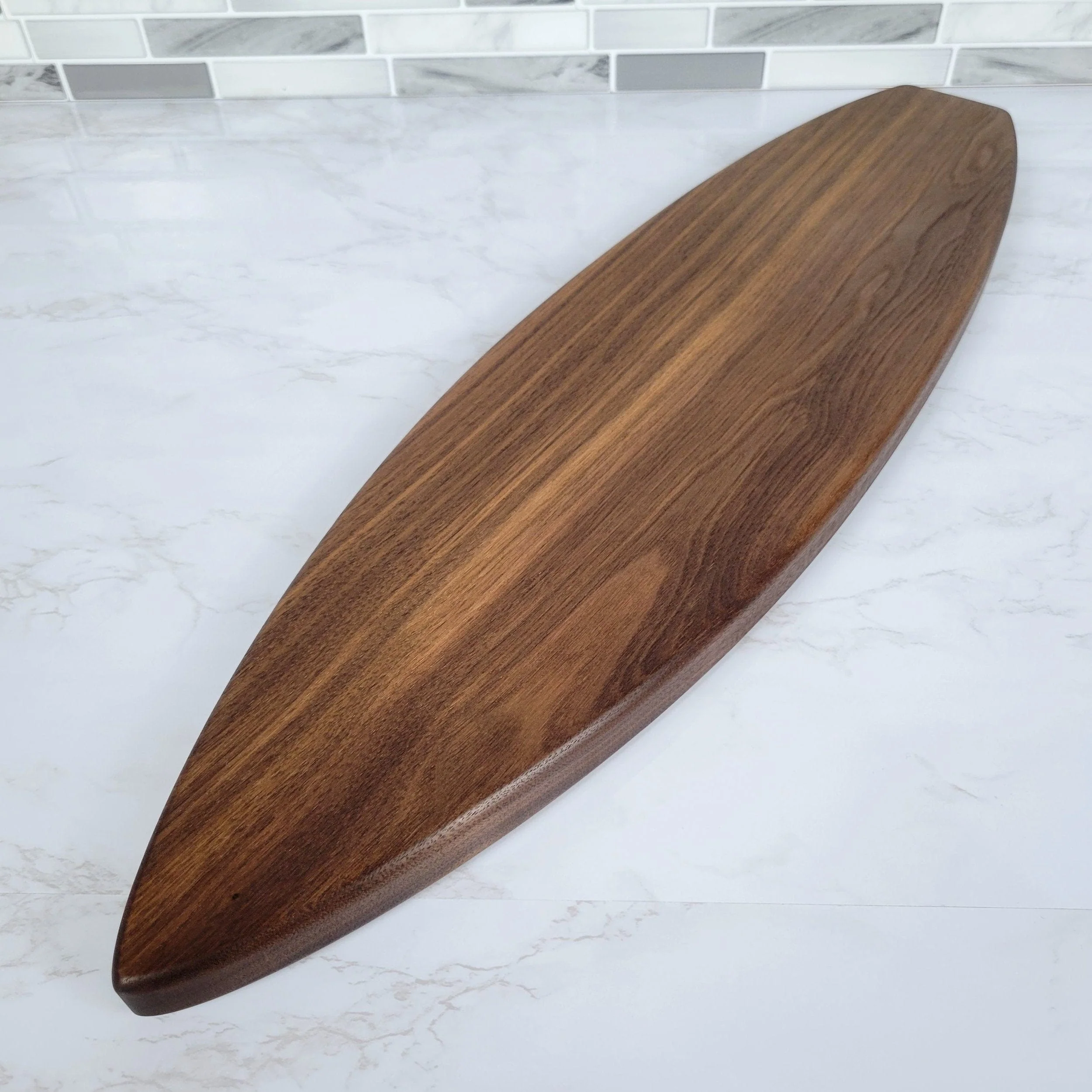 Surfboard Charcuterie Board | Black Walnut - Image 8