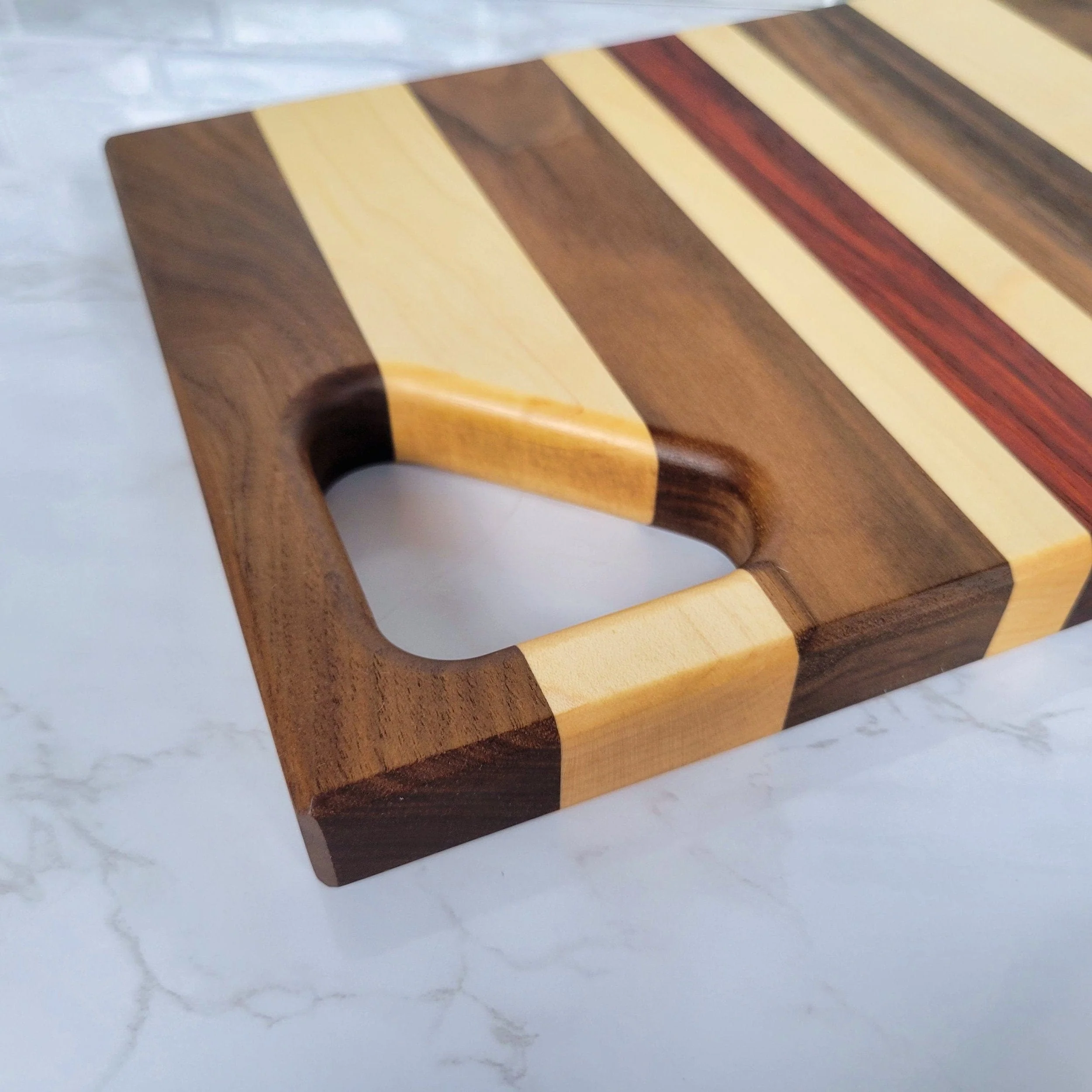 Triangle Cutting Board Corner Handle Acrylic Router Template - Image 3