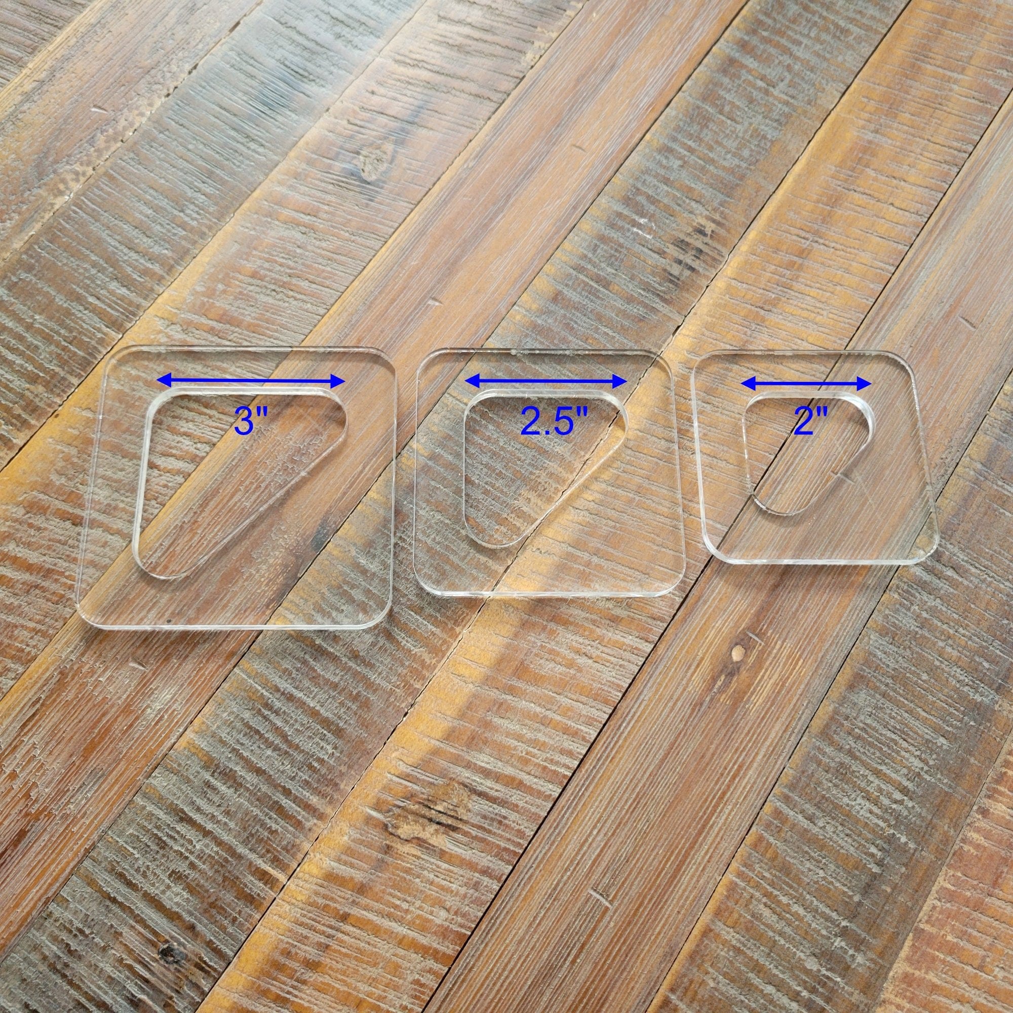 Triangle Cutting Board Corner Handle Acrylic Router Template - Image 6